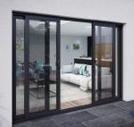 Mesh 1/4" Tempered Glass Interior Sliding Barn Doors