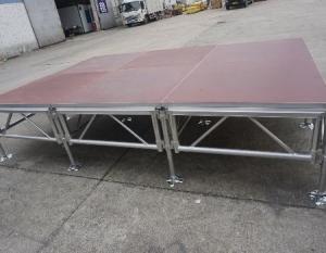 China 4ftx4ft Aluminum Indoor Outdoor Concert 30cm Foldable Stage Platform factory