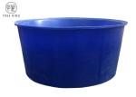 1000 Gallon Vertical Flat PE Blue Open Top Tank Fish Ponds For Gowing Chinese
