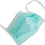 non-sterile Disposable Protective Face Mask , Doctor Surgical Mask 17.5x9CM