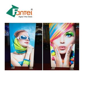 China FENGTAI Warp Knit Pull Up Display Banners Windproof Customized factory