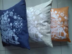 China BSCI passed-Fashionable cushion cover with Christmas tree design printed. factory