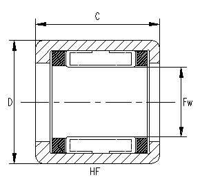 INA Needle roller Bearing NX10-Z,NX12-Z,NX15-Z,NX17-Z,NX25-Z,NX30-Z,NX35-Z