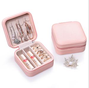 China Single Layer Jewellery Organiser Box 12cm 5cm Portable Jewelry Holder factory