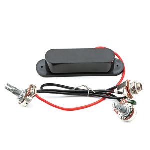 China Metal Single Coil Mandolin Pickup Black Cover With 8~9K DC Resistance factory