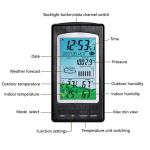 Indoor And Outdoor Wireless Weather Station With Precision Temperature And