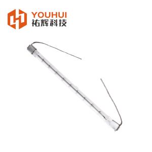 China SHC100731 Clear Quartz 8-14mm Sk17 Base Halogen Heater Tube Infrared Emitters factory