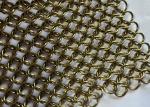 Gold Color Decorative 316l Stainless Steel Ring Mesh Chain Braided