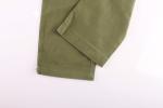 Mens Casual Elasticated Waist Straight Leg Linen Trousers Solid Color Customized