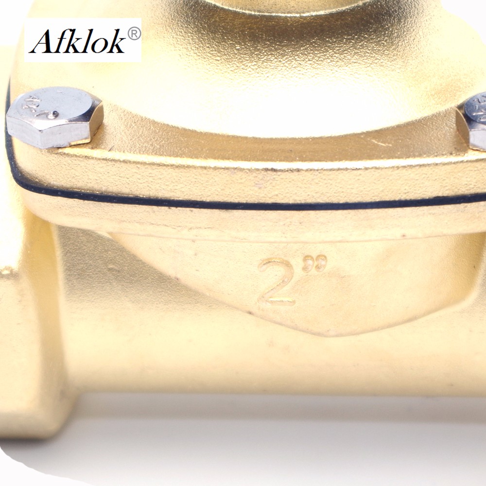 Brass Direct Acting 2 inch Spacial Underwater Solenoid Valve Normally Closed