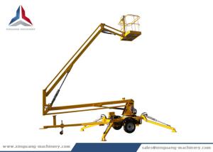 China Diesel Trailer Articulated Towable Boom Lift Table with 12m Platform Height factory