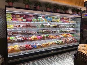 China ARSENBO Split Commercial Display Refrigerator R404a Multi Deck Open Chiller factory