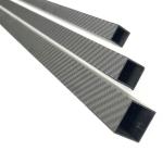 3K Carbon Fiber Tube Plain Matte Length 1000mm Wall Thickness 1mm High Strength
