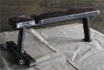Flat Bench Steel Weight Training Equipment With Plate Foldable Barbell For Home