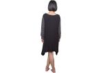 Black Sleepwear Night Dress Viscose Elastane Jersey Ladies Summer Pajamas With