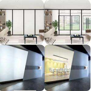 China Ultra Clear Laminated Smart Glass , Magic Pdlc Film Glass For Wall factory