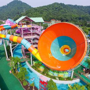 China FRP Boomerang Custom Fiberglass Water Slides For Amusement Park factory