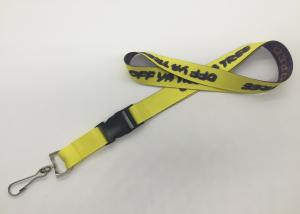 China Different Color Safety Release Double Sided Lanyard For Exhibition Show factory