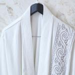 Soft Touch Hotel Spa Robes Linen Luxurious 100% Turkish Cotton Embroidered