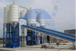4 Hoppers Cement HZS180 Concrete Batching Plant, 180 M3 / H Ready Mix Batching
