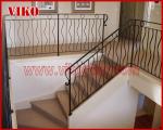Wrought Iron Staircase VK113S Wrought Iron Handrail Tread Beech,Railing tempered