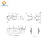 185-0165 CA1850165 Boom Hydraulic Cylinder For Caterpillar 385C Excavator