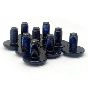 Pre Applied Adhesive Bolt Black Nylon Patch Screw Micro Machining