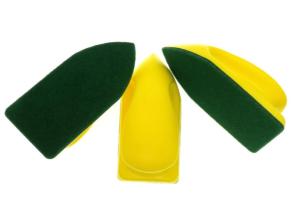 China 55*120mm Green Fleece Automotive Nano Cleaning Brush For Car Seat Glass Cleaning factory