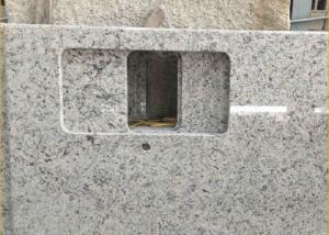 China Giallo Sf Real Solid Granite Worktops For Kitchen / Bathroom White Color factory