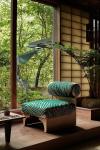 Luxury Hotel Room Leisure Fabric Armchair Single Set Customization