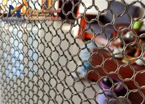 China Mall Ring Mesh Curtain Divider 20mm Decorative Metal Mesh Sheets factory