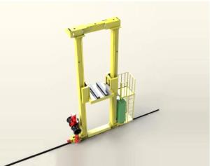 China Customized Height Heavy Stacker Crane Warehouse Dual Single Mast factory