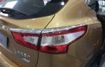 Car Chrome Headlight Bezels And Tail Light Garnish For Nissan Qashqai 2015 2016