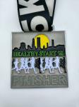 75mm Finisher Medals For 5k , Die Casting Personalised Running Medals