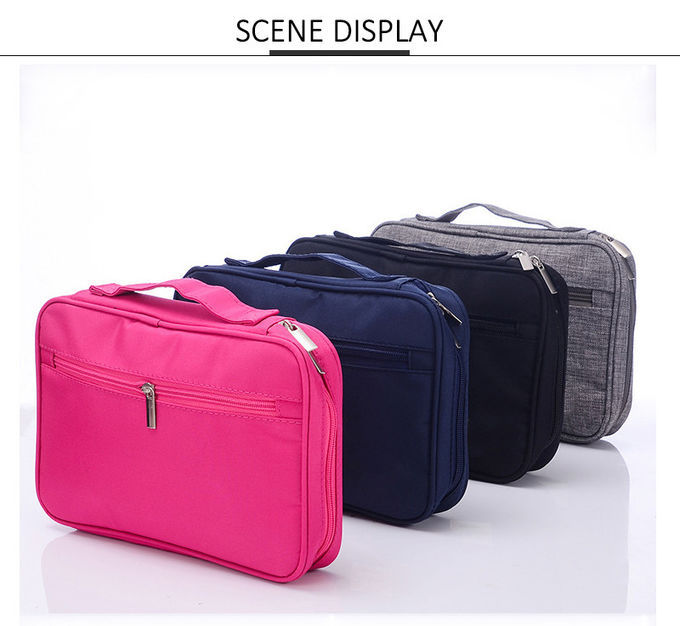 Simple Pure Color Blank Makeup Brush Bag Portable Travel Makeup Bag