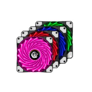 China Monochrome Heatsink Chassis Cooling Fans UFO CPU Cooler DC 12V 4P 120*120*25mm factory