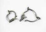 304 Steel Grip Collar Industrial Pipe Clamps , No Rubber Galvanized Pipe Clamp