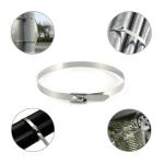 Weather Resistant Stainless Steel Cable Zip Ties High Resistance To Acetic Acid