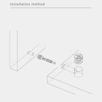 40mm Cold-Rolled Steel Minifix Connecting Bolts With Dowel, Furniture Cabinet
