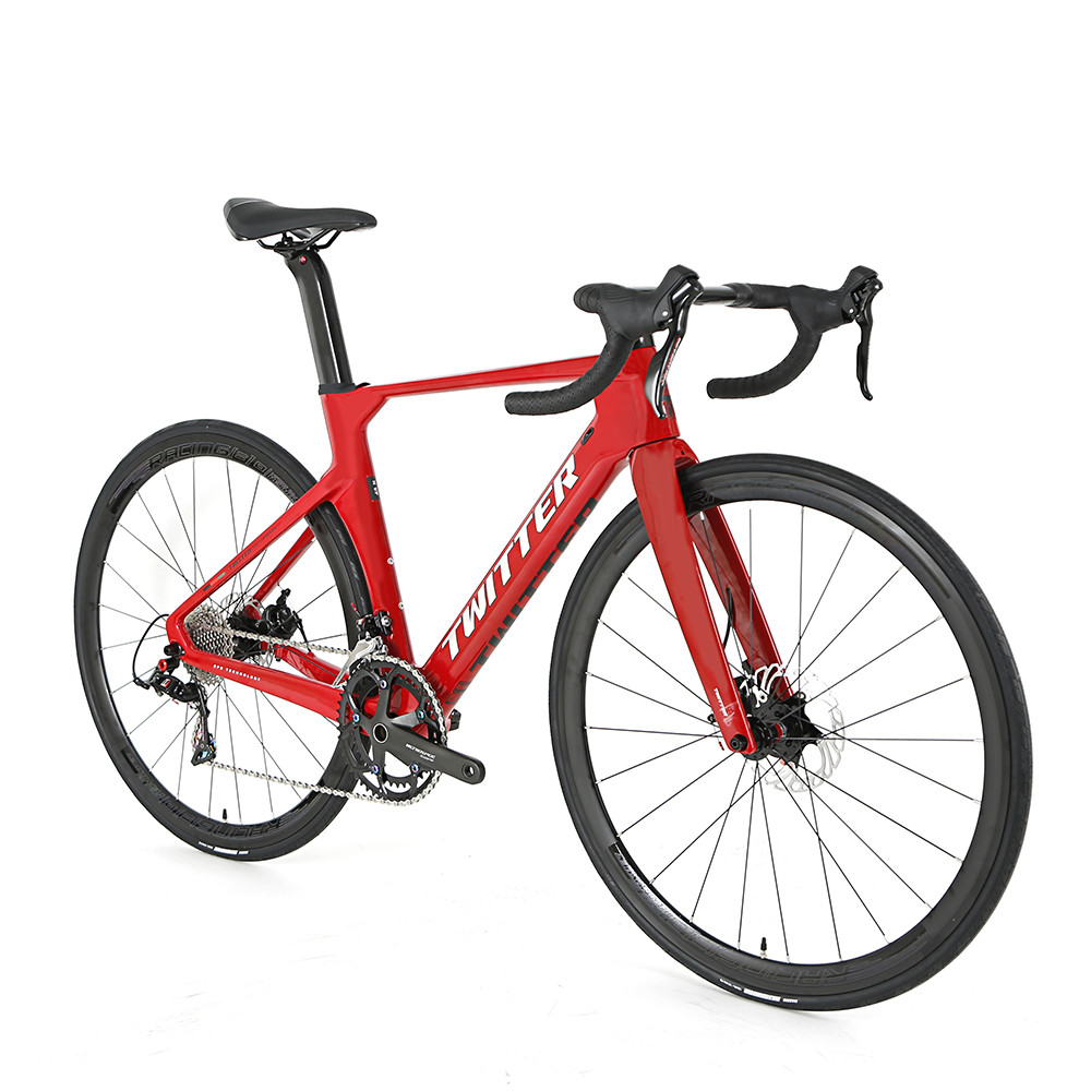 REACH Certification Carbon Fiber Road Bike , 45 Cm Road Bike Super Light
