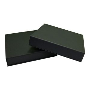 China Handmade Magnetic  Black Rigid Gift Boxes Embossing Printing With EVA on sale