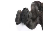 Smooth Feeling Long Brazilian Hair Weave , Unprocessed Hair Bundles With Closure