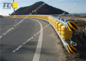 China Protect Accident Car Roller Crash Barrier Hot Dip Galvanized Stainless Steel Beam factory