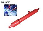 Steel Agricultural Steer Loader Hydraulic Oil Cylinders Double Acting With