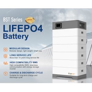 China Bluesun 12v-100ah Home Battery Storage System Lifepo4 Solar Lithium Ion Stackable with Smart BMS & CAN Communication Port on sale