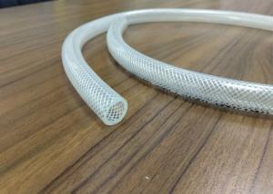China 3 / 8 Inch Clear PVC Braided Pipe / Polyester Reinforced Plastic Hose factory