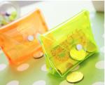 Transparent Waterproof EVA Cosmetic Bag Candy Colour For Pocket Coin