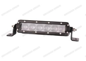 China Truck Parts 4D Single Row LED Light Bar 30w 6000K Black / White For Tractor factory