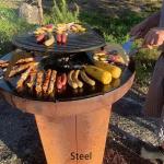 D800mm Corten Steel BBQ Grill Barbecue Fire Pit abrasion resistance