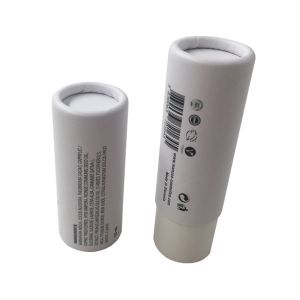 Elegant Cosmetic Tube Packaging / Paper Chapstick Tubes Film Lamination